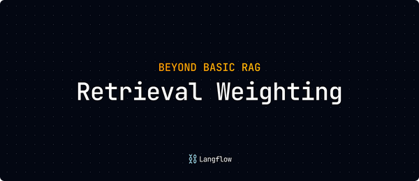 Beyond Basic RAG: Retrieval Weighting